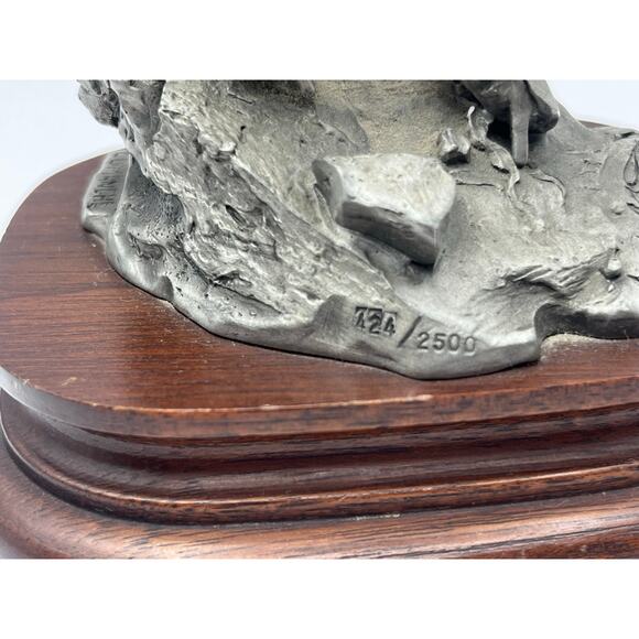 Comanche 424/2500 Chilmark Michael Boyett Fine Pewter Sculpture Native American - Picture 6 of 7